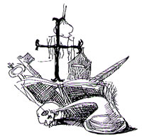 Simboli Templari - disegno di Dilvo Lotti